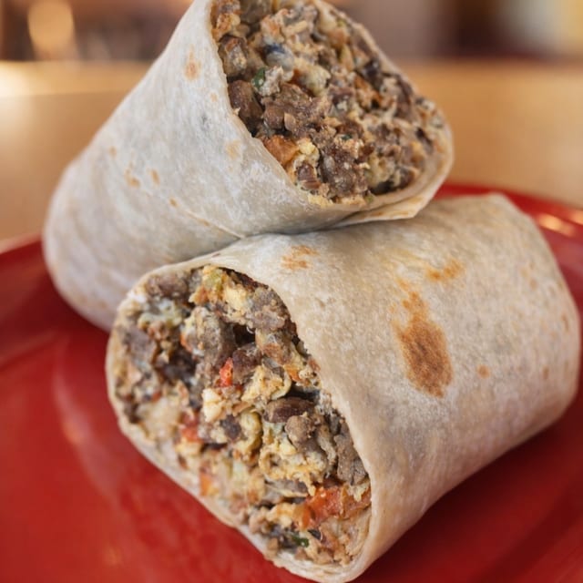 Asada & Egg Burrito.