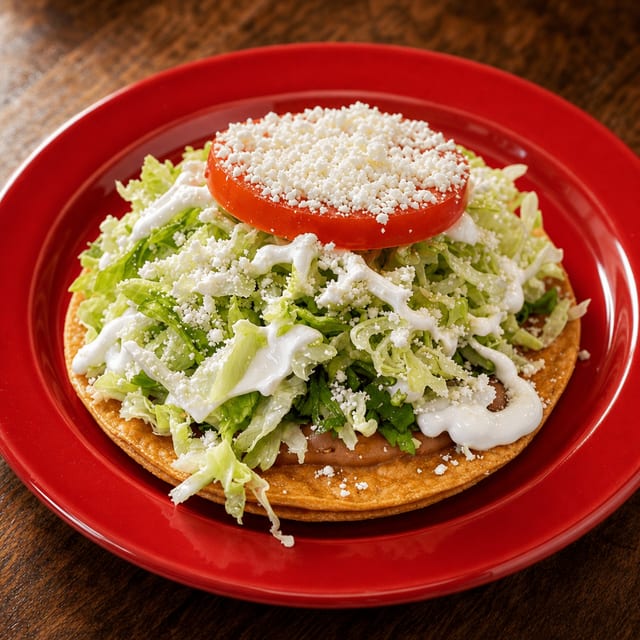 Tostada Vegetanaria.