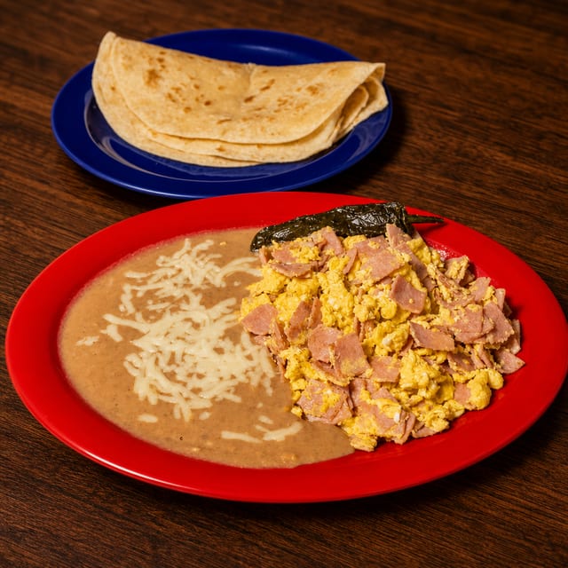 Ham and Eggs Plate.