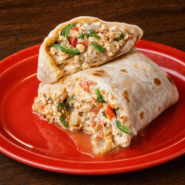 Huevos a La Mexicana Burrito.