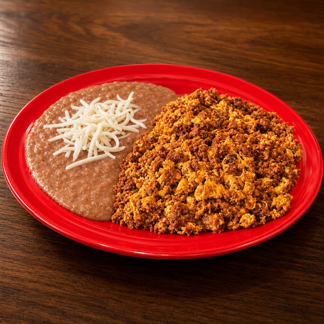 Chorizo and Eggs Plate.