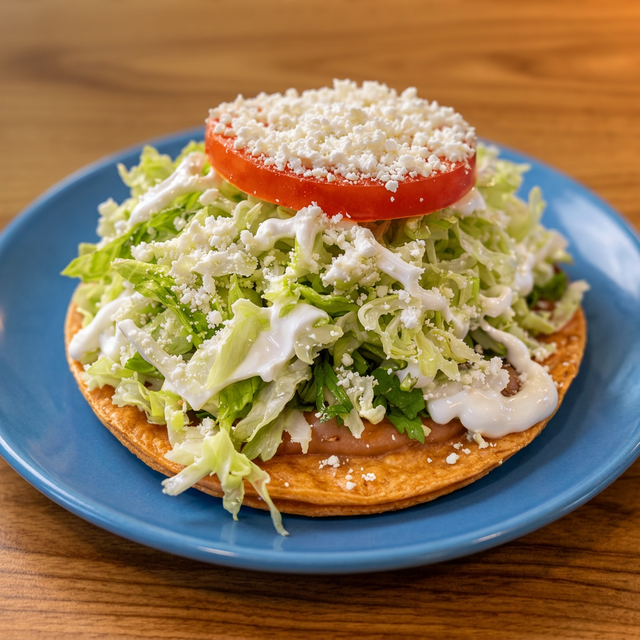 Tostada Vegetanaria.