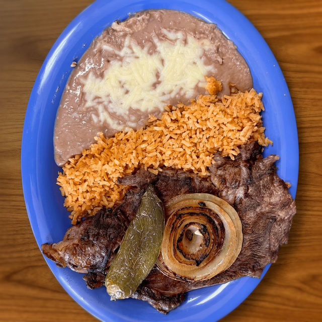 Rib-Eye Steak Plate.
